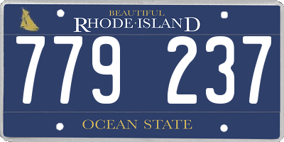 RI license plate 779237