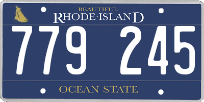 RI license plate 779245