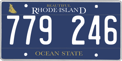 RI license plate 779246
