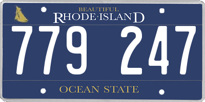 RI license plate 779247