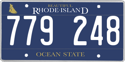 RI license plate 779248