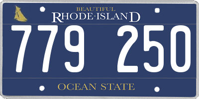 RI license plate 779250