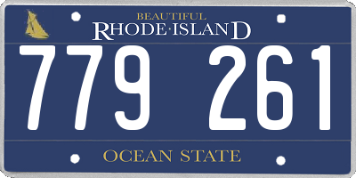 RI license plate 779261