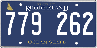 RI license plate 779262
