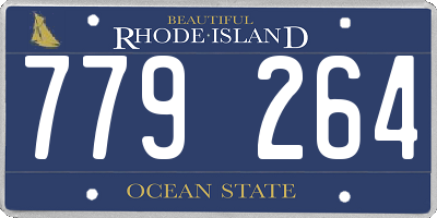 RI license plate 779264