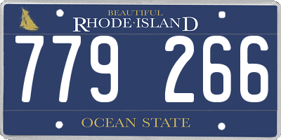 RI license plate 779266