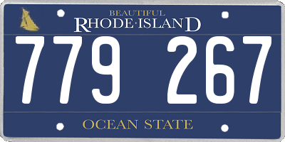 RI license plate 779267