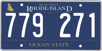 RI license plate 779271