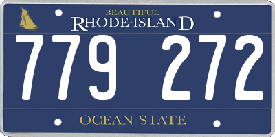 RI license plate 779272