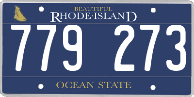 RI license plate 779273