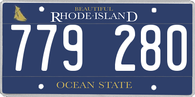 RI license plate 779280
