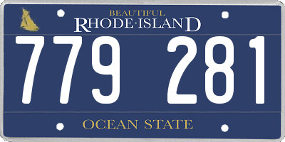 RI license plate 779281