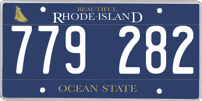 RI license plate 779282