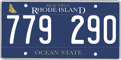 RI license plate 779290