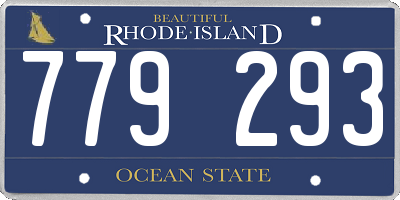 RI license plate 779293