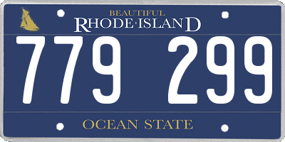 RI license plate 779299