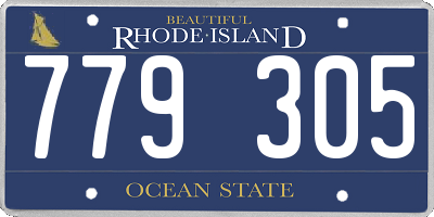 RI license plate 779305