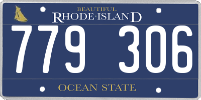RI license plate 779306