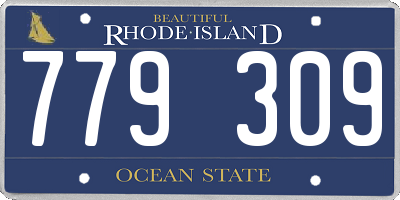 RI license plate 779309
