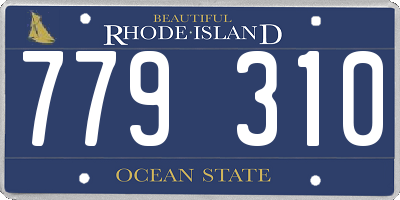 RI license plate 779310