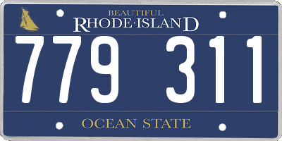 RI license plate 779311