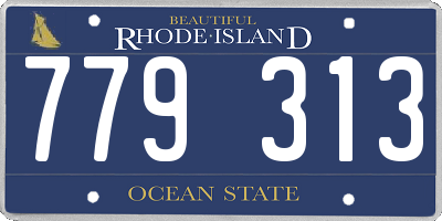 RI license plate 779313