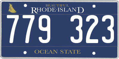 RI license plate 779323