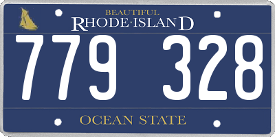 RI license plate 779328