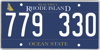 RI license plate 779330