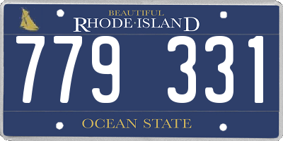 RI license plate 779331