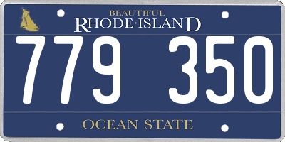 RI license plate 779350
