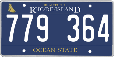 RI license plate 779364