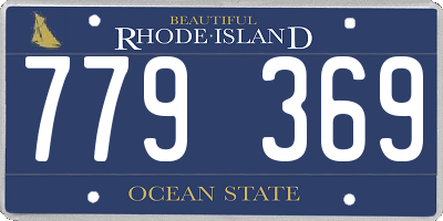 RI license plate 779369