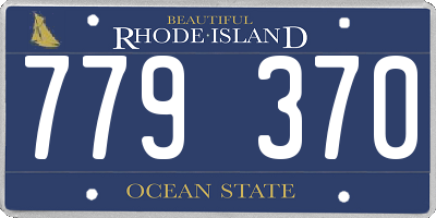 RI license plate 779370