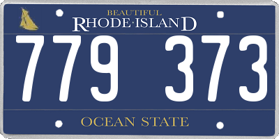 RI license plate 779373