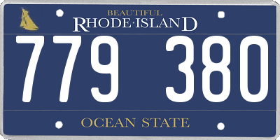 RI license plate 779380