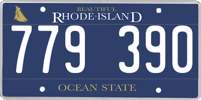 RI license plate 779390