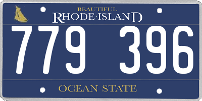 RI license plate 779396