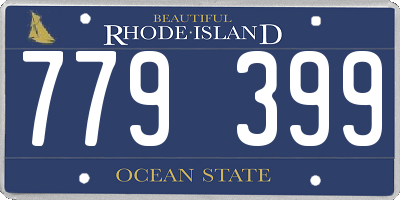 RI license plate 779399