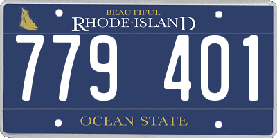 RI license plate 779401