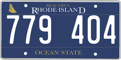 RI license plate 779404