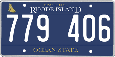 RI license plate 779406