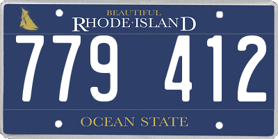 RI license plate 779412
