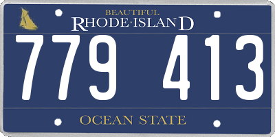 RI license plate 779413