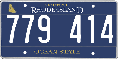 RI license plate 779414