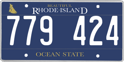 RI license plate 779424