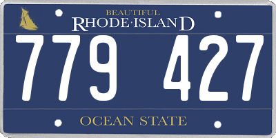 RI license plate 779427