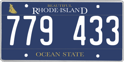 RI license plate 779433