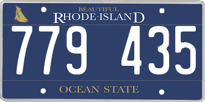 RI license plate 779435