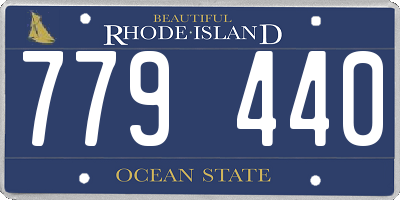RI license plate 779440